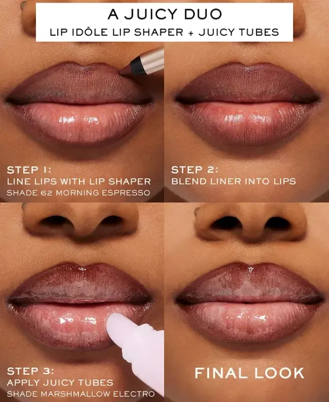 Juicy Tubes Original Lip Gloss - 08 Tickled Pink (Creamy Dusty Rose) - 6