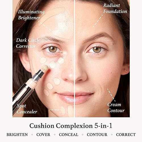 Julep Cushion Complexion Kapatıcı & Düzeltme Çubuğu - 100 Alabaster - Zerdeçal ve Hyaluronik Asit İçerir - Orta Kapsama - Doğal Sonuç - 3