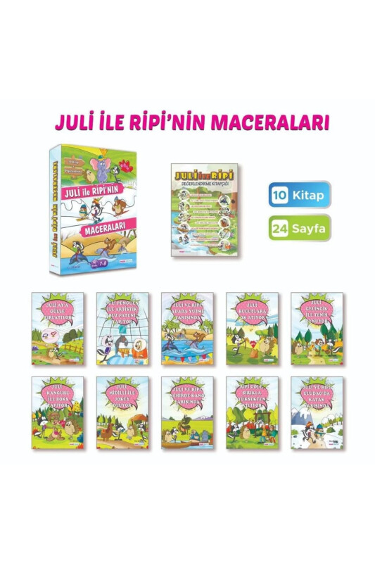 Mavi Deniz 2. Sınıf Juli İle Ripi Masal Seti 10+1 Kitap 2024 - MAVI DENIZ YAYINLARI