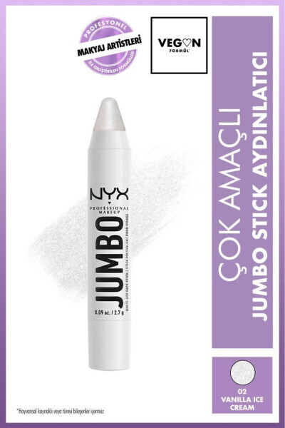 Jumbo Face Stick | Multi-Purpose Stick Highlighter - Vanilla Ice Cream - NYX PROFESSIONAL MAKEUP