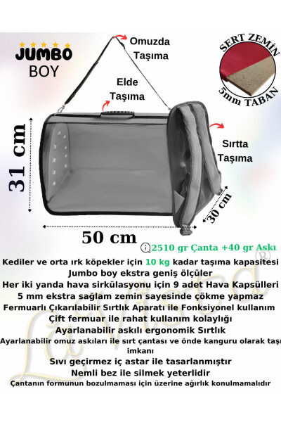 Jumbo Tomris Taşıma Çantası Gri - 2