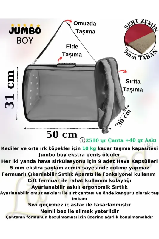 Jumbo Tomris Taşıma Çantası Mavi - Mavi - 2