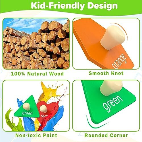 Jumlys Montessori Toys for Toddlers 1, 2, 3 Year Old, Wooden Shape Learning Puzzles for Baby 12-18-24 Months, Early Educational Toys, Perfect Christmas Birthday Gifts for Boys & Girls Age 1-3 - 4