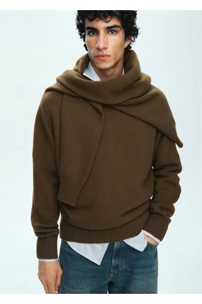 Jun karışımlı triko sviter - 7