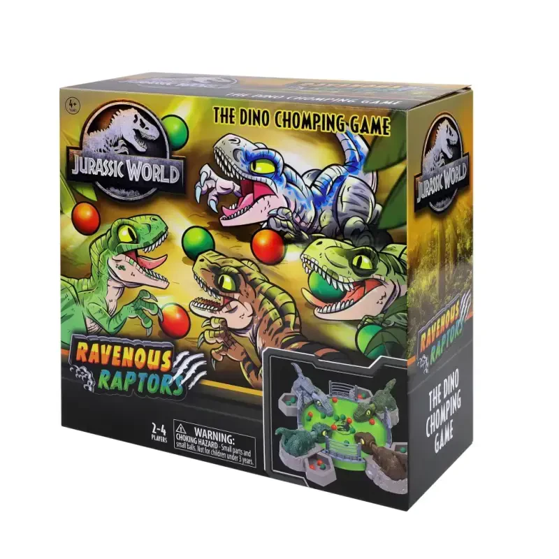Jurassic World Ravenous Raptors, Family Game for Ages 4 and Up; for 2 to 4 Players - Modazone
