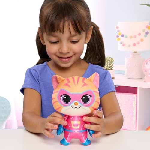 Just Play Disney Junior SuperKitties 7-inch Small Plush Stuffed Animal, Ginny, Kitten, Kids Toys for Ages 2 Up - Just (1)
