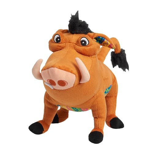 Just Play Disney The Lion King 30th Anniversary Pumbaa Small Plush Stuffed Animal, Warthog, Kids Toys for Ages 2 Up - 3