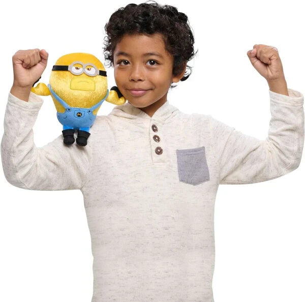 Just Play Soft Stuffed Animals and Plush Toys, Fabrics Yellow Blue - MINIONS (1)