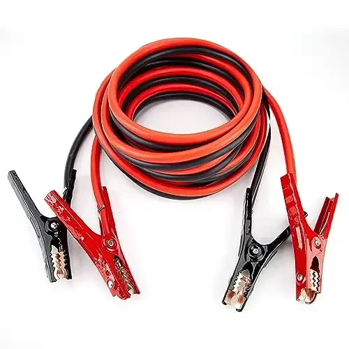 Justin Case Heavy-Duty Jumper Cables for Car, Includes 2 Gauge Wire Conductor 20' car Jumper Cables & 365 Day Roadside Assistance - 1
