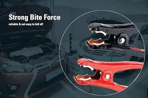 Justin Case avtomobil uchun o'ta og'ir yuk ko'taruvchi jumper kabellari, 4 o'lchovli sim o'tkazgichni o'z ichiga oladi 20' avtomobil jumper kabellari va 365 kunlik yo'l bo'yida yordam - 6