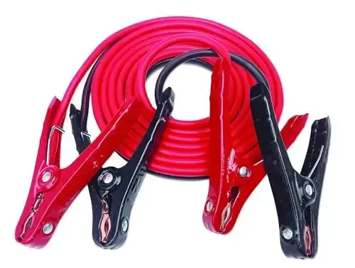 Justin Case Heavy-Duty Jumper Cables for Car, Includes 8 Gauge Wire Conductor 12' Car Jumper Cables & 365 Day Roadside Assistance - JUSTIN CASE
