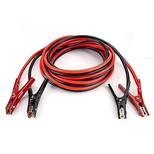 Justin Case Super Heavy-Duty Jumper Cables for Car, Includes 1 Gauge Wire Conductor 25' Car Jumper Cables & 365 Days of Roadside Assistance - 2