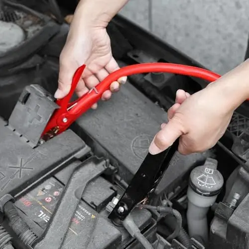 Justin Case Super Heavy-Duty Jumper Cables for Car, Includes 6 Gauge Wire Conductor 16' Car Jumper Cables & 365 Days of Roadside Assistance - 3