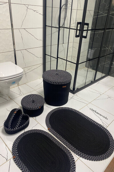 Jut Hasir Banyo to'plami, kir savati 40 X 45, hammom - TÜRKMEN EV TEKSTIL (1)