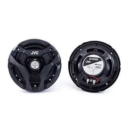 JVC CS-DF620 Avtomobil dinamiklari, Juftiga 300 vatt quvvat, Har biri 150 vatt, 6,5 dyuym, To'liq diapazon, 2 tomonlama, Juft bo'lib sotiladi, Qora - 4