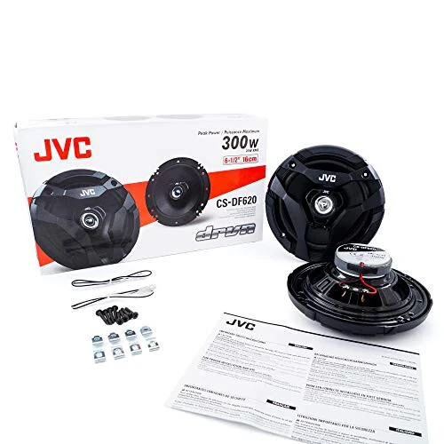 JVC CS-DF620 Car Speakers, 300 Watts of Power Per Pair, 150 Watts Each, 6.5 Inch, Full Range, 2 Way, Sold in Pairs, Black - 7