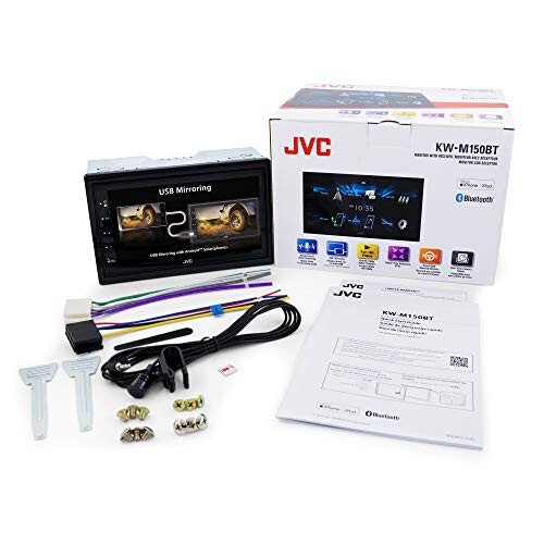 JVC KW-M150BT Bluetooth Car Stereo Receiver with USB Port – 6.75