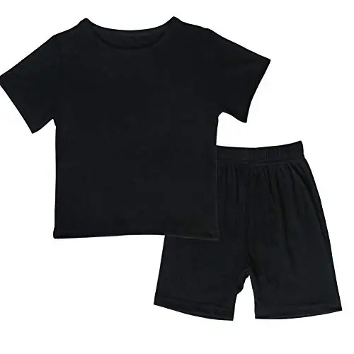 JWWN Kichkina qizlar va o'g'il bolalar uchun yozgi uy kiyimlari, 2 qismli, 1-6 yoshli bolalar uchun pijama to'plami. - 1