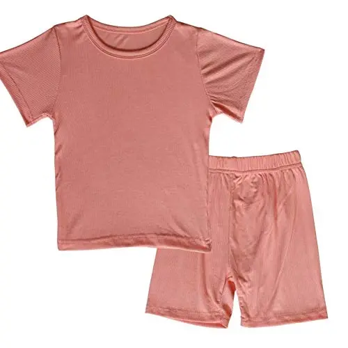 JWWN Toddler Girls Boys Short Sleeve Pajamas Set Little Kids Sleepwear 2 Piece Summer Loungewear 1-6Years 