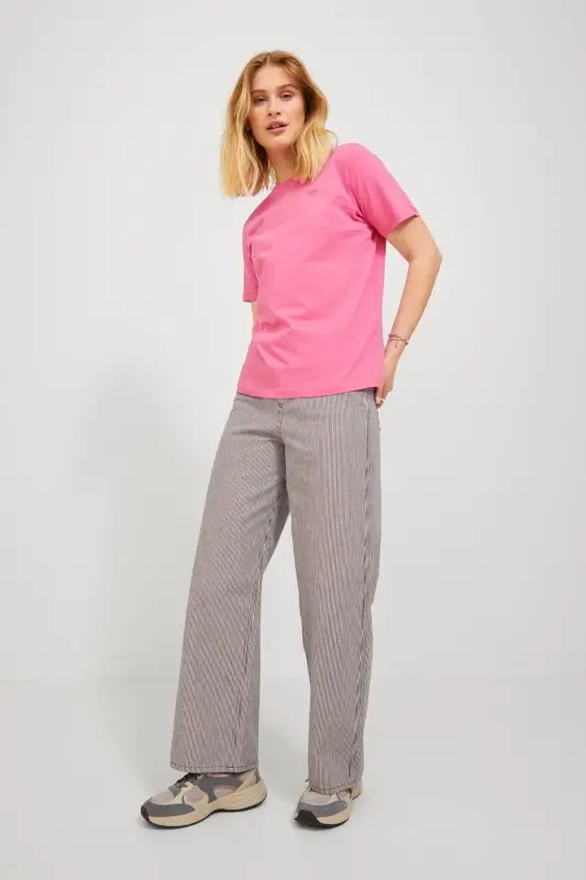 JXAnna Every Logo Tişört 12206974-CARMİNE ROSE - 1