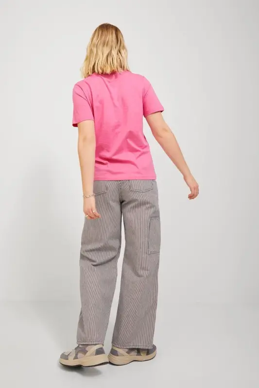 JXAnna Every Logo Tişört 12206974-CARMİNE ROSE - 2