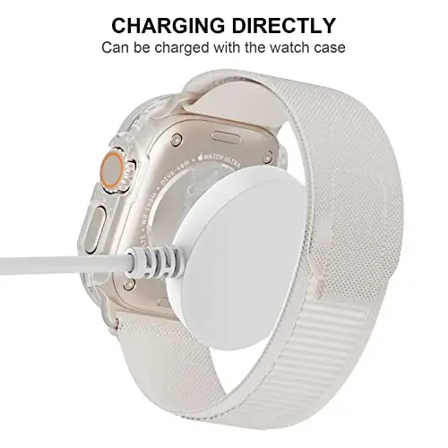 JZK 2 Pack Case with Tempered Glass Screen Protector for Apple Watch Ultra 3 (2025) Ultra 2/Ultra 49mm, Slim Guard Bumper Full Coverage Hard PC Protective Cover for iWatch 49mm Accessories, Clear - 4