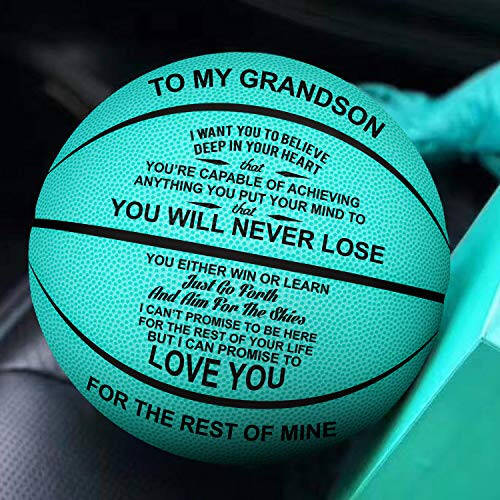 K KENON Customized Engraved Basketball Personalized Basketball for Daughter Son Granddaughter Grandson Nephew Niece Christmas Birthday Gifts - You Will Never Lose - 5