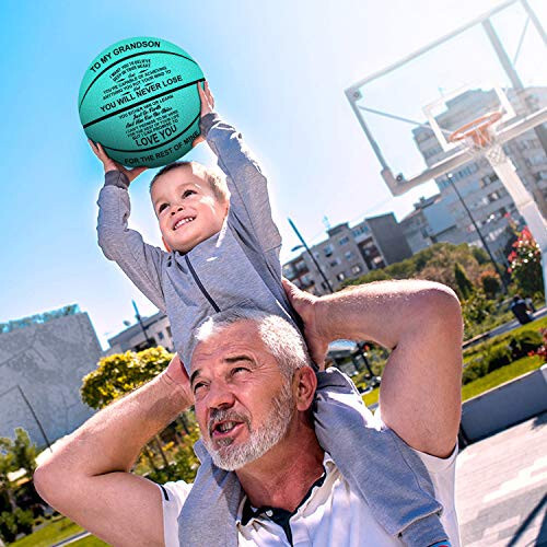 K KENON Kişiselleştirilmiş Oyma Basketbol, Kız Çocuk, Erkek Çocuk, Torun Kız, Torun Erkek, Yeğen, Yeğen, Noel, Doğum Günü Hediyeleri - Asla Kaybetmezsin - 2