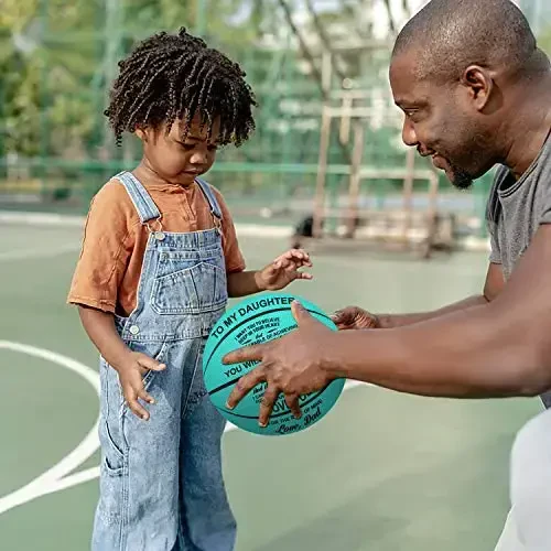 K KENON Customized Engraved Basketball Personalized Basketball for Daughter Son Granddaughter Grandson Nephew Niece Christmas Birthday Gifts - You Will Never Lose - 4