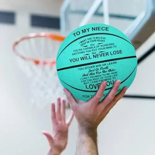 K KENON Moslashtirilgan oʻyma basketbol Qiz, oʻgʻil, nevara, jiyan uchun Rojdestvo sovgʻasi - Hech qachon yoʻqotmaysiz - 3