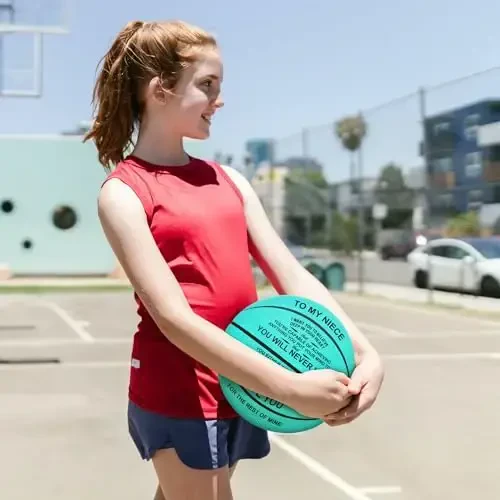 K KENON Moslashtirilgan oʻyma basketbol Qiz, oʻgʻil, nevara, jiyan uchun Rojdestvo sovgʻasi - Hech qachon yoʻqotmaysiz - 4