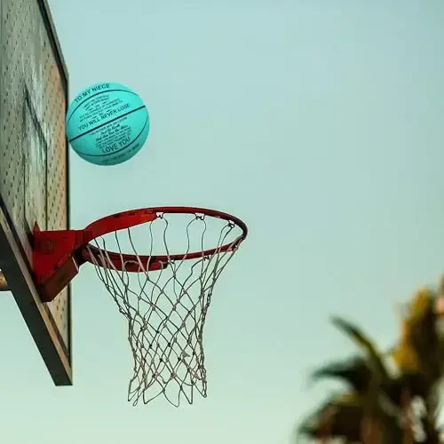 K KENON Moslashtirilgan oʻyma basketbol Qiz, oʻgʻil, nevara, jiyan uchun Rojdestvo sovgʻasi - Hech qachon yoʻqotmaysiz - 6