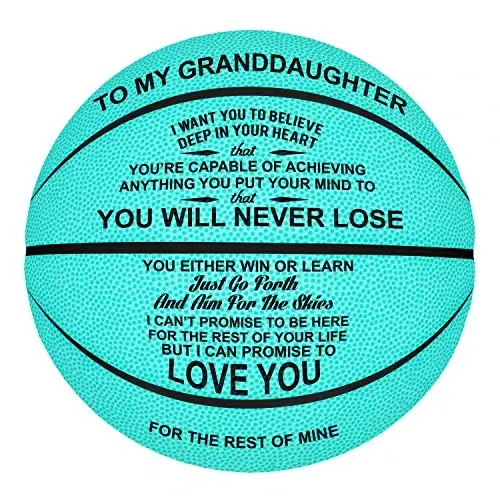 K KENON Customized Engraved Basketball Personalized Basketball for Daughter Son Granddaughter Grandson Nephew Niece Christmas Birthday Gifts - You Will Never Lose - 6