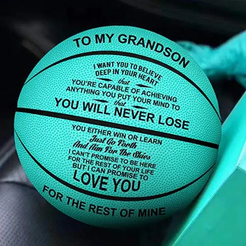 K KENON Customized Engraved Basketball Personalized Basketball for Daughter Son Granddaughter Grandson Nephew Niece Christmas Birthday Gifts - You Will Never Lose - 7