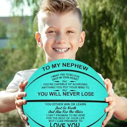 K KENON Qizga O'yib yozilgan basketbol to'pi, O'g'il Nabira Nevara Jiyan Rojdestvo Tug'ilgan kun sovg'alari - Siz hech qachon yutqazmaysiz - 3