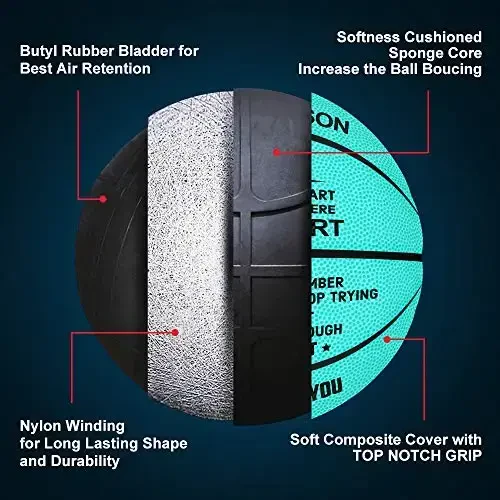 K KENON Sozlashilgan Gravürlangan Basketbol Qizi O'g'li Nabirasi Nabirasi Jiyani Jiyani Rojdestvo Tug'ilgan Kun Sovg'alari uchun Shaxsiylashtirilgan Basketbol - Hech Qachon Yo'qotmaysiz - 2