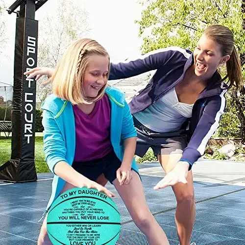 K KENON Sozlashilgan Gravürlangan Basketbol Qizi O'g'li Nabirasi Nabirasi Jiyani Jiyani Rojdestvo Tug'ilgan Kun Sovg'alari uchun Shaxsiylashtirilgan Basketbol - Hech Qachon Yo'qotmaysiz - 4