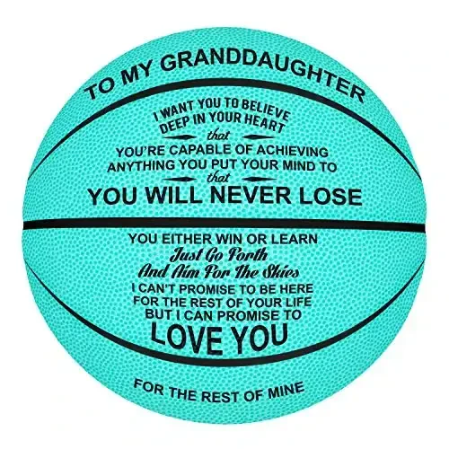 K KENON Sozlashilgan Gravürlangan Basketbol Qizi O'g'li Nabirasi Nabirasi Jiyani Jiyani Rojdestvo Tug'ilgan Kun Sovg'alari uchun Shaxsiylashtirilgan Basketbol - Hech Qachon Yo'qotmaysiz - 6