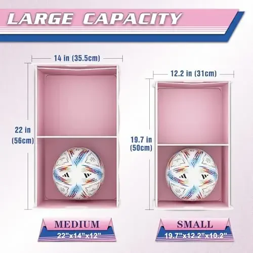 K KNODEL Car Trunk Organizer, Foldable Organizer for Car, Automotive Consoles & Organizers, Storage with Reinforced Handles (Medium, Pink) - 2