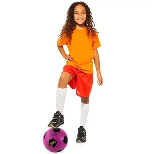 K-Roo Sports Atomic Athletics Neon Rubber Playground Balls - 6 Pack of Youth Size, includes Pump & Storage Bag - 3