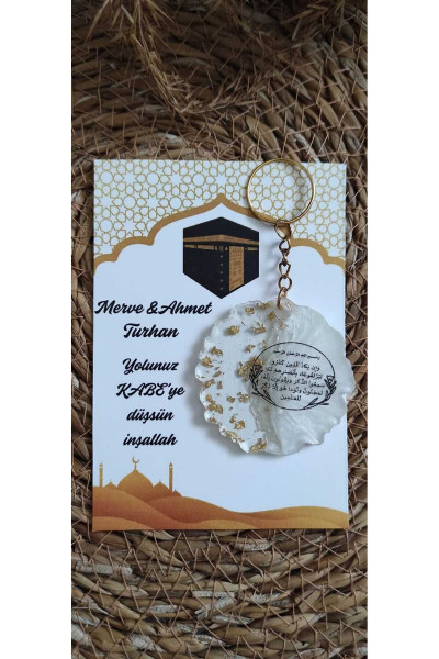 Kaaba Hajj Umrah Souvenir Epoxy Keychain Set of 8 - 2