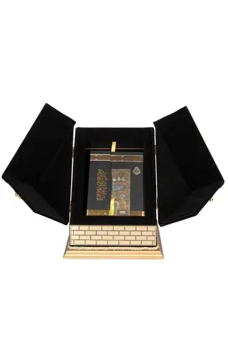 Ka'ba maketi Qur'oni Karim sovg'ali (Ka'ba qutisi Qur'on tayanchasi sovg'a) - DERMAN (1)