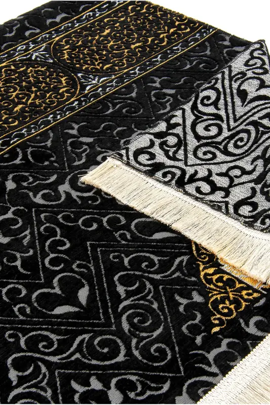 Ka’ba naqshli Ultra Plus Qora Shönil Jajim 6 - Naqsh 1 - 7