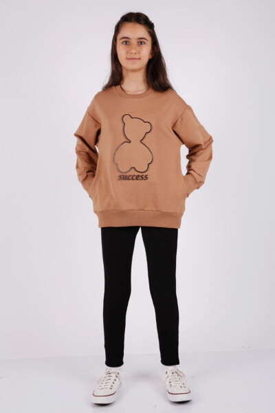 Kabartma Baskılı Cepli Sweatshirt - 3