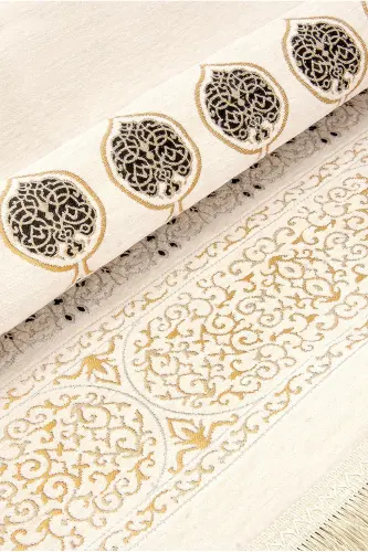 Kabe naqshli Ultra Plus krem shönil joynamoz 11-Krem - 7