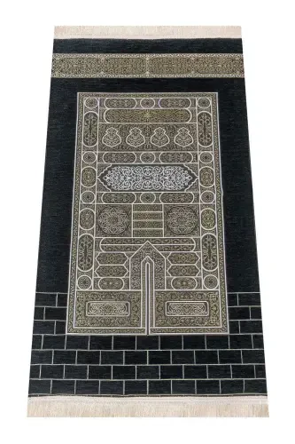 Kabe naqshli Ultra Plus qora shönil joynamoz 18-naqsh 5 - 1