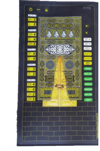 Kabeli Benim Seccadem 110 cm. 7 Dilde namaz Kıldıran Seccade - Siyah - HEYBET GIYIM (1)