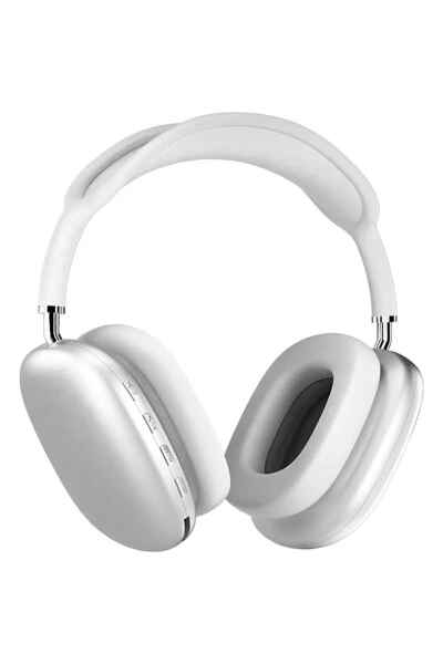 Kablosuz Bluetooth Kulaklık | iOS Android Uyumlu | Yüksek Ses Kalitesi | Mikrofonlu Stereo Kulaklık-Gümüş - 3