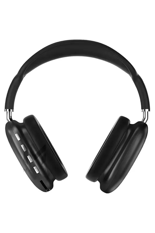 Kablosuz Bluetooth Kulaklık | iOS Android Uyumlu | Yüksek Ses Kalitesi | Mikrofonlu Stereo Kulaklık - SİYAH - 8