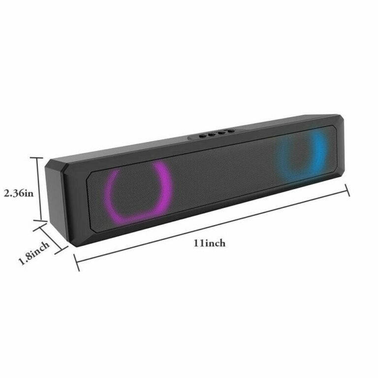 Kablosuz Bluetooth Soundbar Ev Sineması Bilgisayar Hoparlör Çubuğu - TV/PC/Telefonlar/Tabletler için 3D Surround Ses Çubuğu - 3